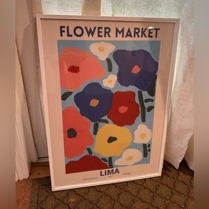 Flower wall art